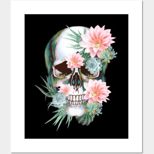 Floral Skull 23 Posters and Art